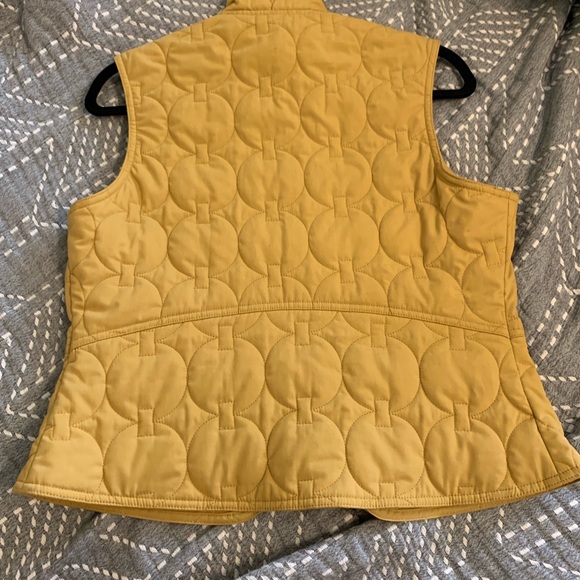 REI quilted, mustard vest - Picture 2 of 2